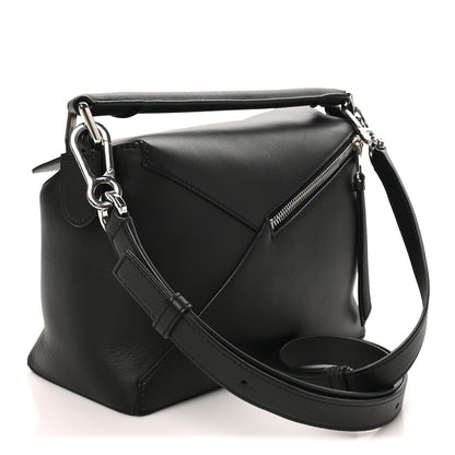 Loewe Calfskin Small Puzzle Edge Bag Black 3 of 9