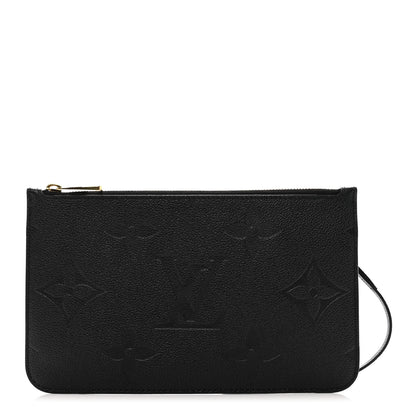 Louis Vuitton Empreinte Monogram Giant Neverfull MM Pochette Black 1 of 6