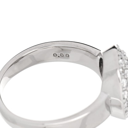 Parker & West by FASHIONPHILE 18K White Gold Diamond .60ctw Round Pave Charm Ring  53 6.25 8 of 9