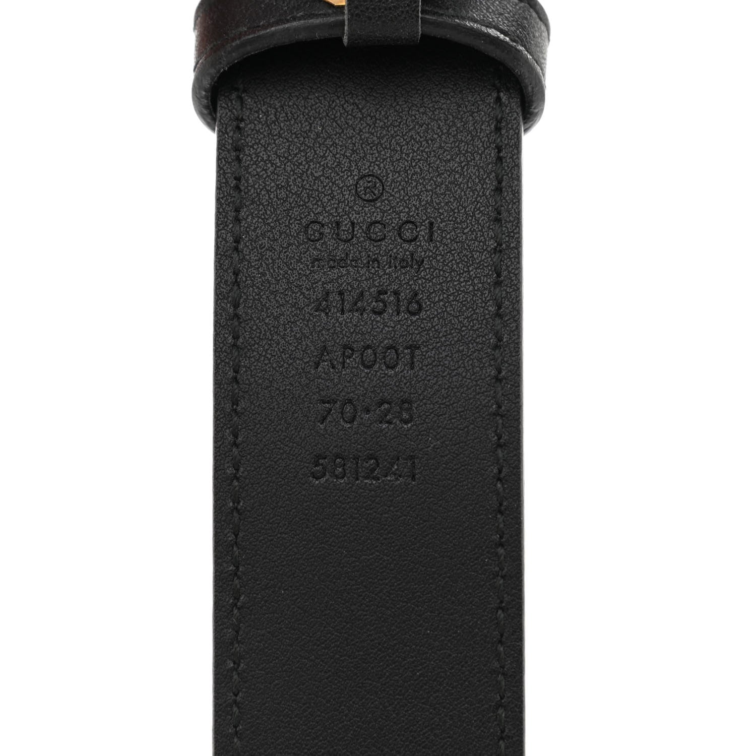 Gucci Moon Calfskin Double G 30mm Belt 70 28 Black 3 of 5