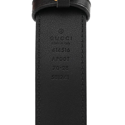 Gucci Moon Calfskin Double G 30mm Belt 70 28 Black 3 of 5