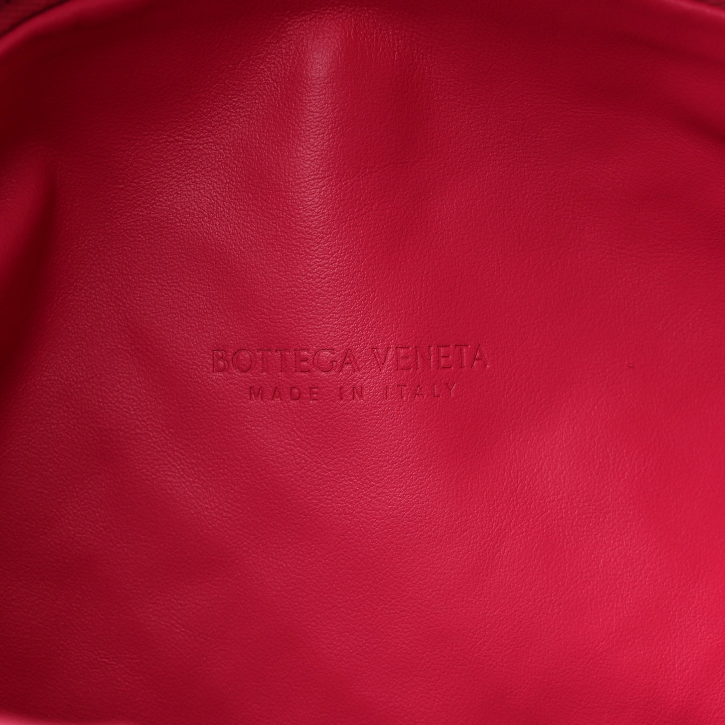 Nappa Intrecciato Teen Jodie Hobo Cranberry