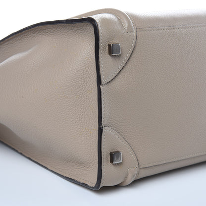 Celine Drummed Calfskin Mini Luggage Dune 8 of 21