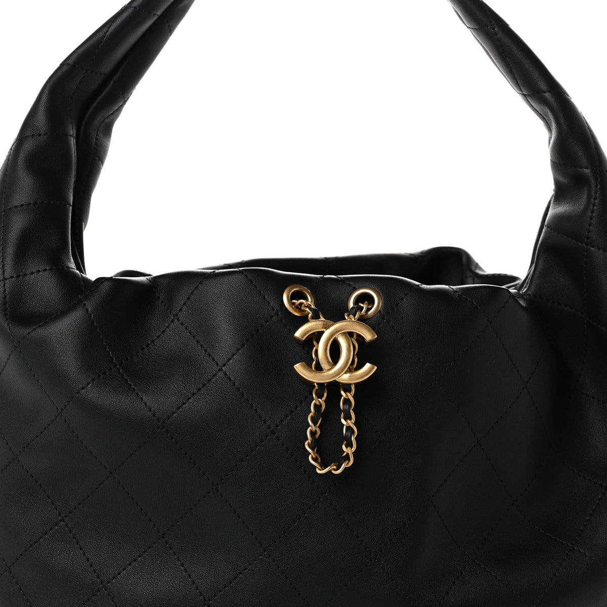 Chanel Calfskin Quilted Maxi Hobo Black 8 of 11