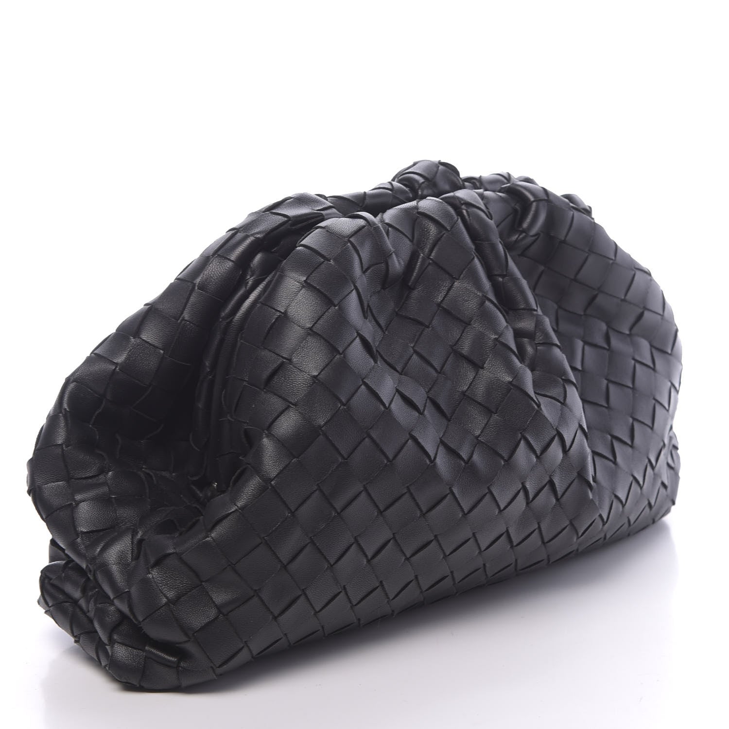 Bottega Veneta Nappa Maxi Intreccio The Pouch Oversized Clutch Black 4 of 10