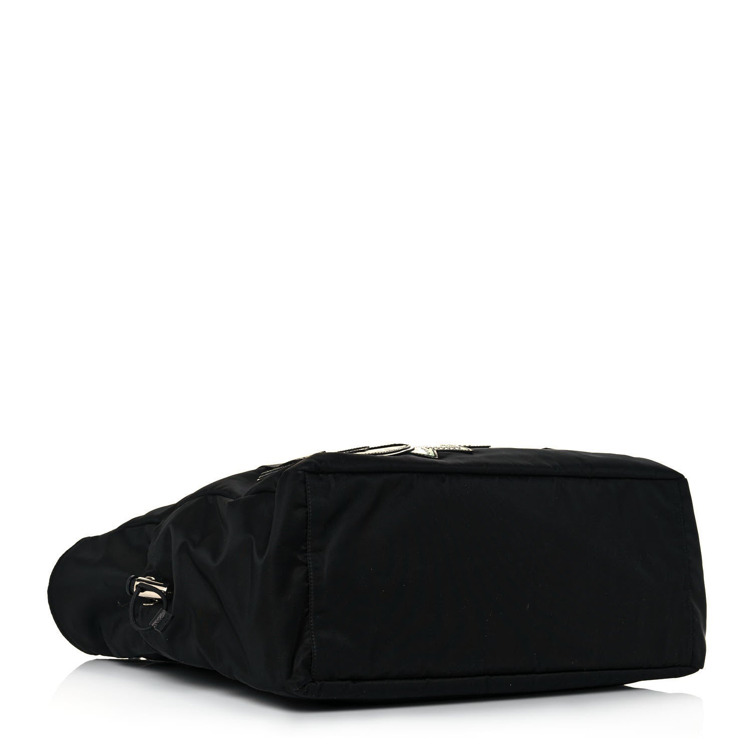 Prada X UNIVERSAL STUDIOS Tessuto Nylon Montagna Frankenstein Heart Tote Black 4 of 14