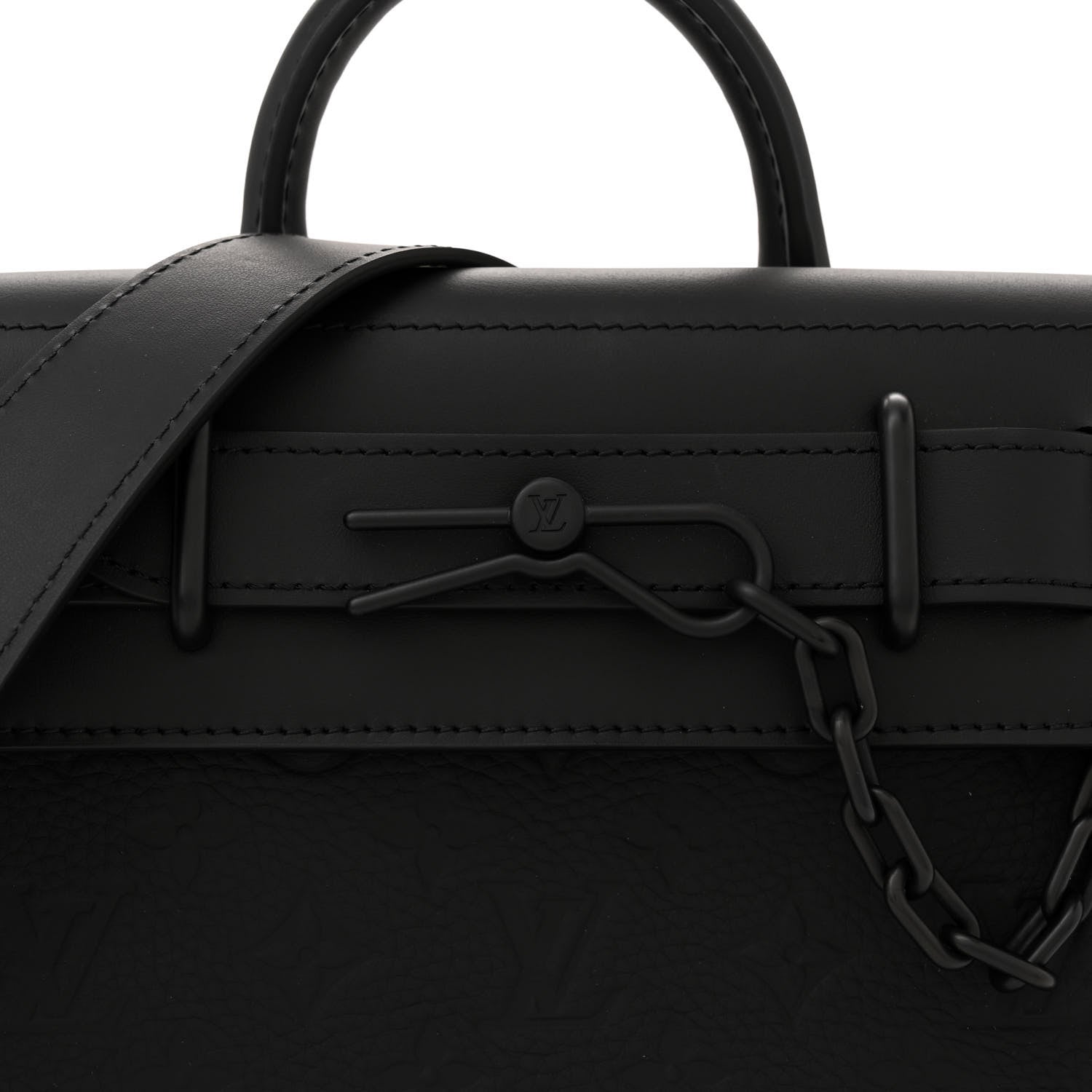 Louis Vuitton Taurillon Monogram Steamer PM NM Black 7 of 10