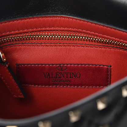 Valentino Garavani Lambskin Medium Rockstud Spike Shoulder Bag Black 7 of 7