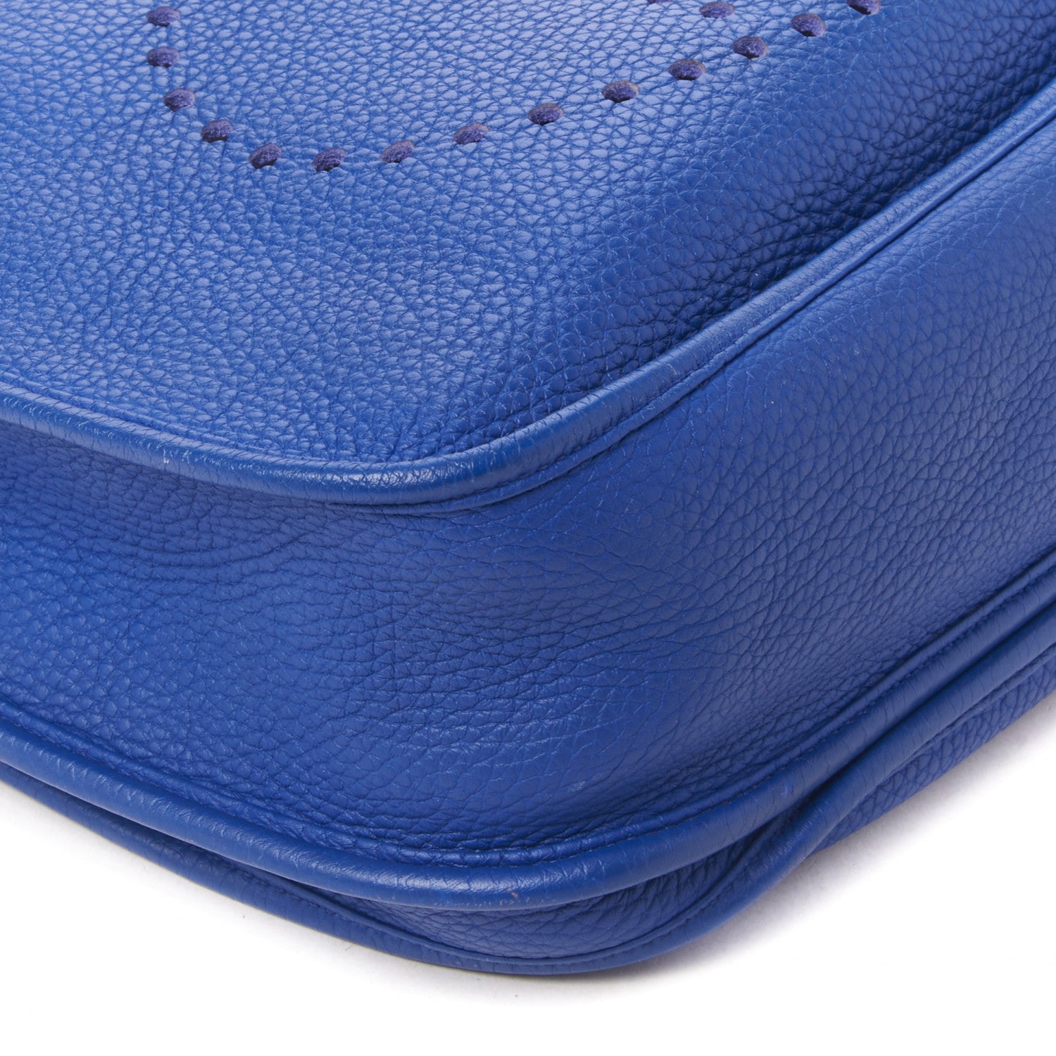 Hermes Taurillon Clemence Evelyne III GM Bleu Electrique 5 of 14