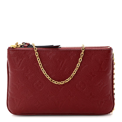 Louis Vuitton Empreinte Double Zip Pochette Cherry Berry 1 of 13