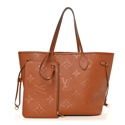 Louis Vuitton Empreinte Monogram Giant Neverfull MM Cognac 3 of 10