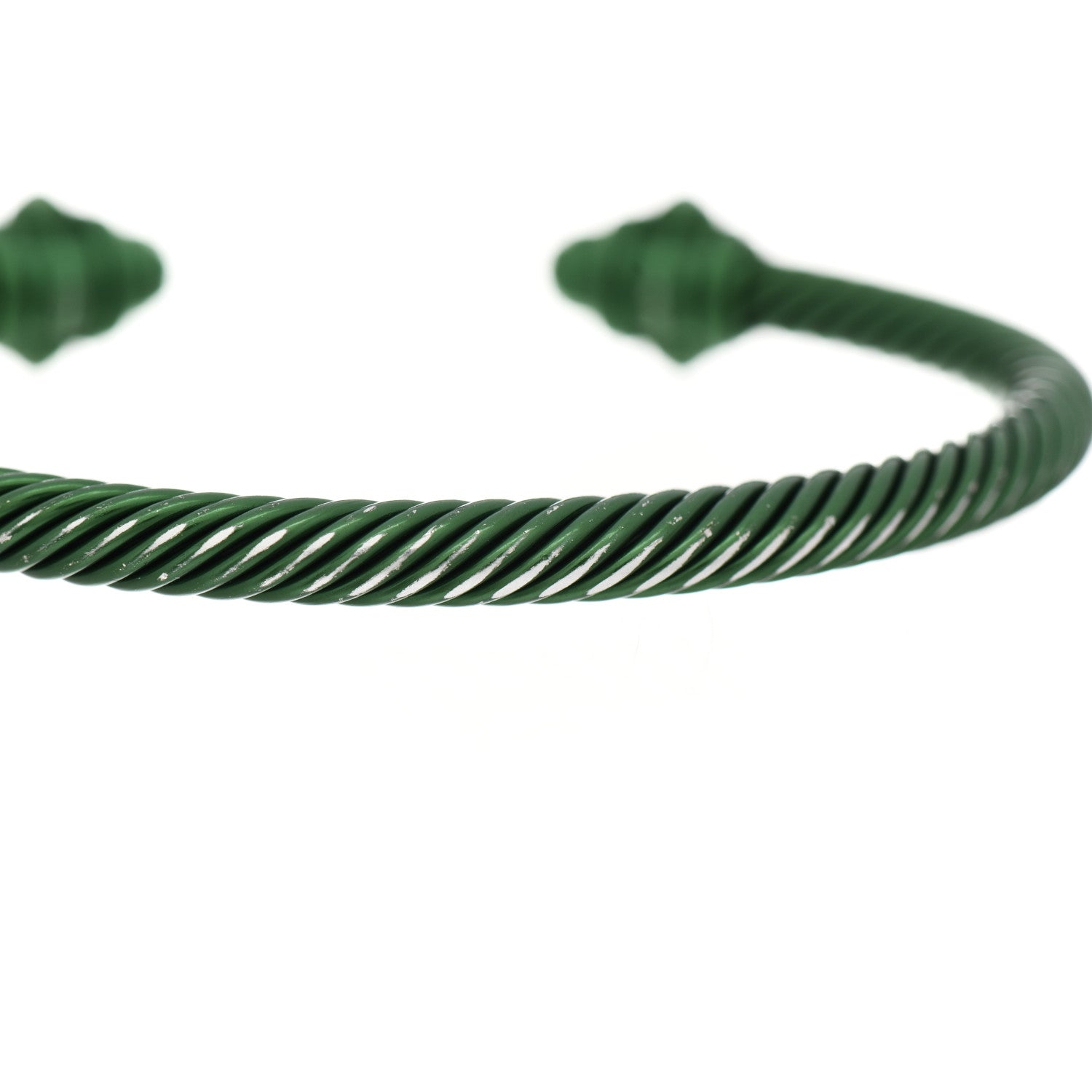 David Yurman Aluminum 5mm Renaissance Bracelet Green 5 of 8