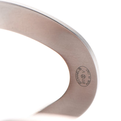 Chanel Metal CC Cuff Silver 5 of 6