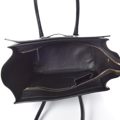 Celine Smooth Calfskin Micro Luggage Black 7 of 10