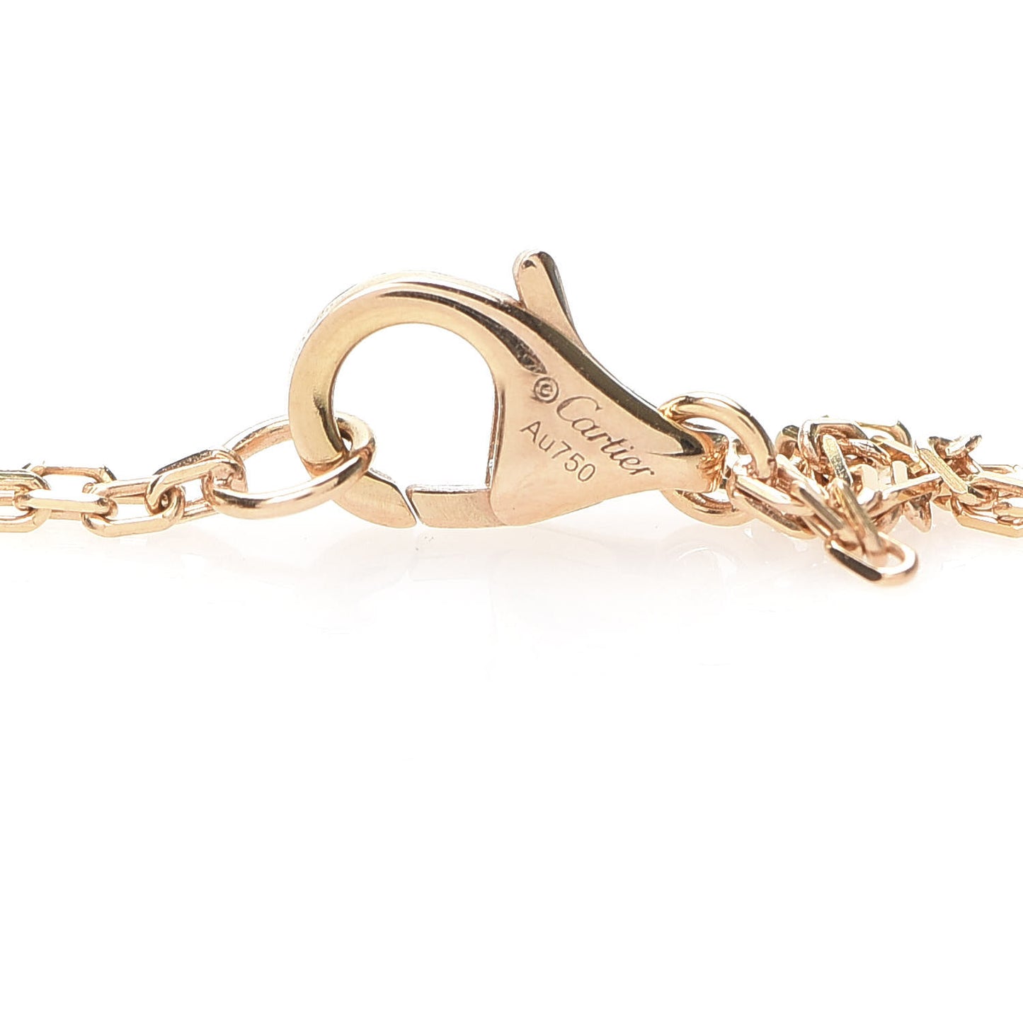 18K Yellow Gold 2 Diamond LOVE Necklace