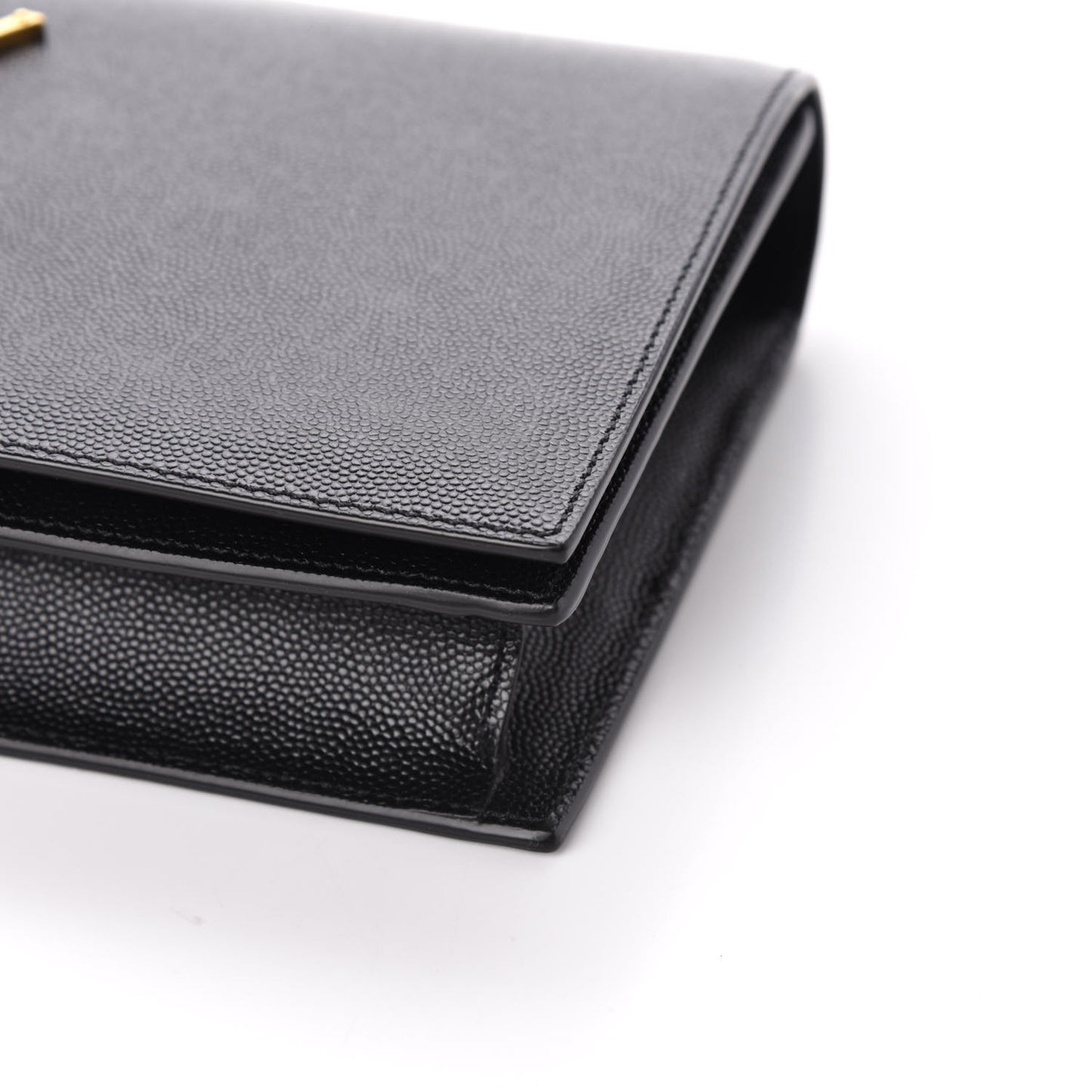 Grain De Poudre Classic Monogram Kate Clutch Black