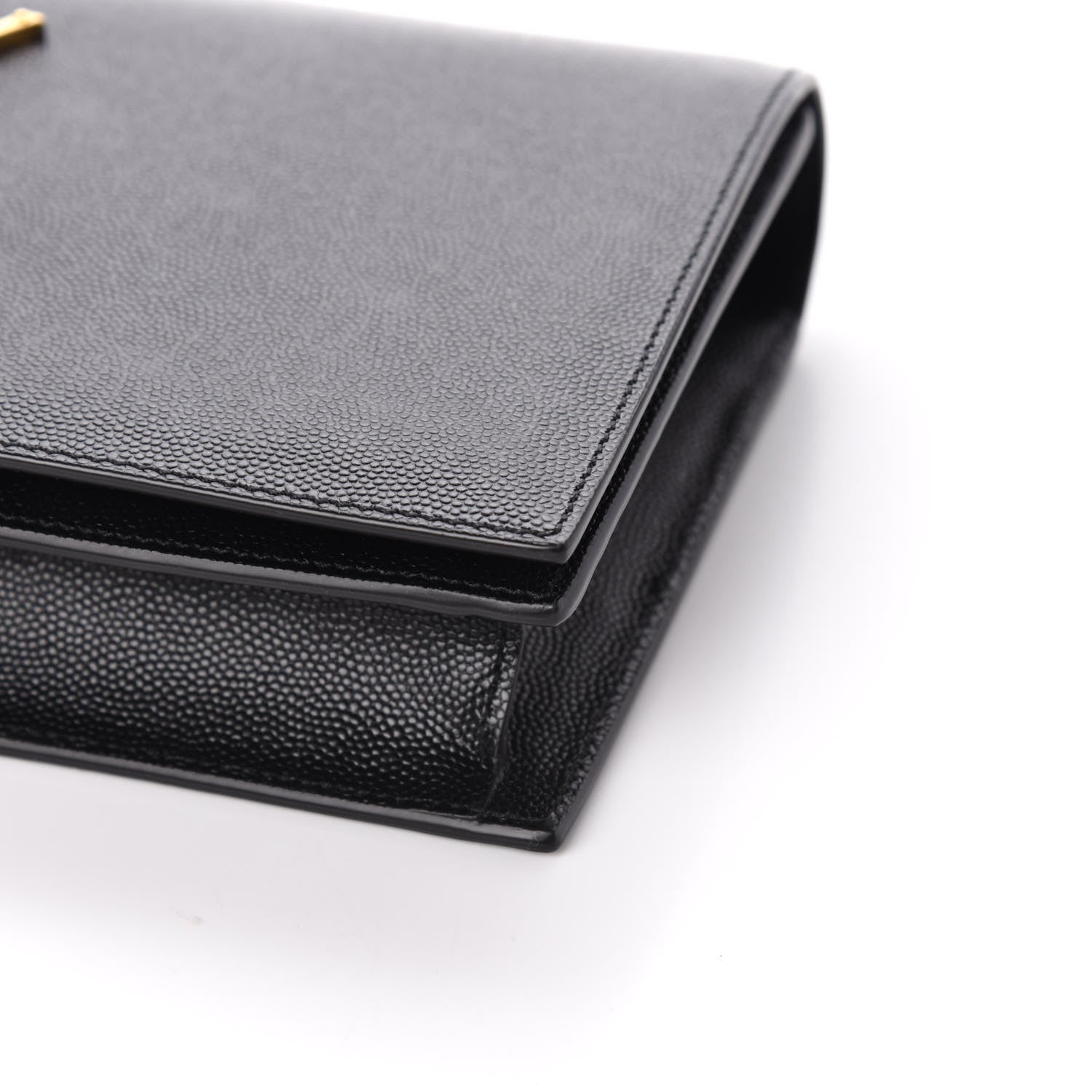 Saint Laurent Grain De Poudre Classic Monogram Kate Clutch Black 8 of 8