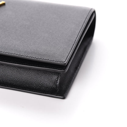 Saint Laurent Grain De Poudre Classic Monogram Kate Clutch Black 8 of 8