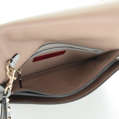 Valentino Garavani Nappa Rockstud Wristlet Clutch Pastel Grey 5 of 7