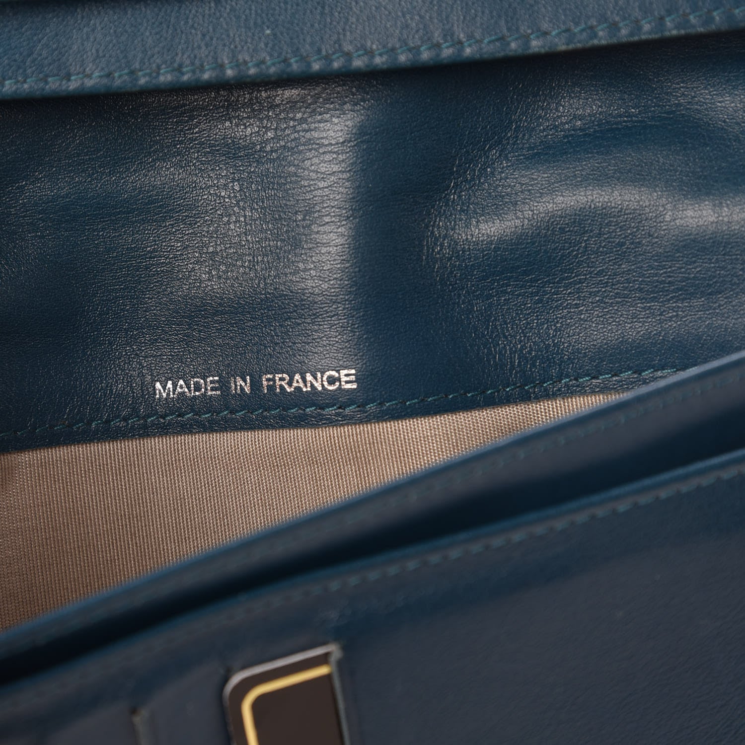 Chanel Patent Quilted Brilliant Yen Wallet Dark Blue 7 of 11
