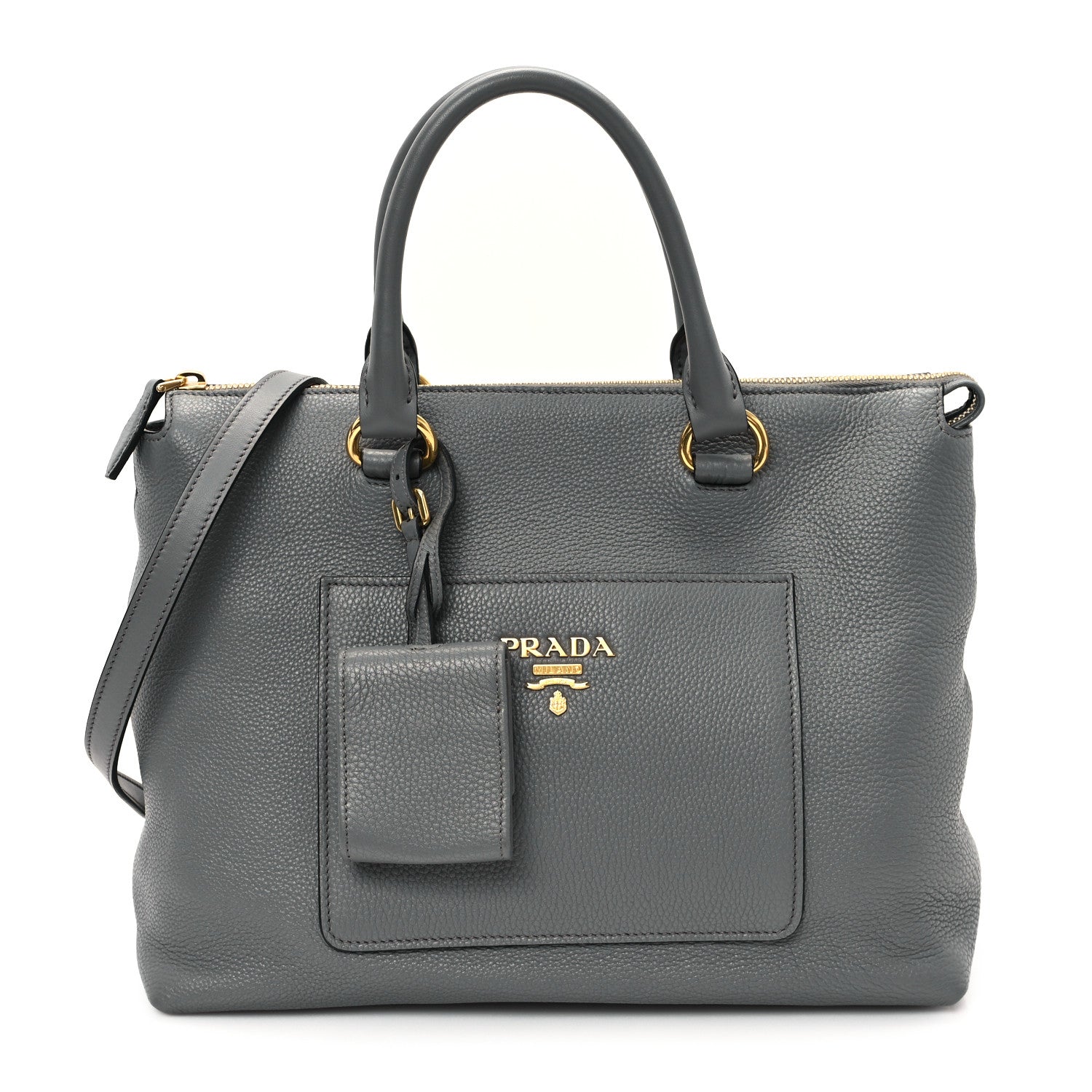 Prada Vitello Daino Satchel Marmo 1 of 11