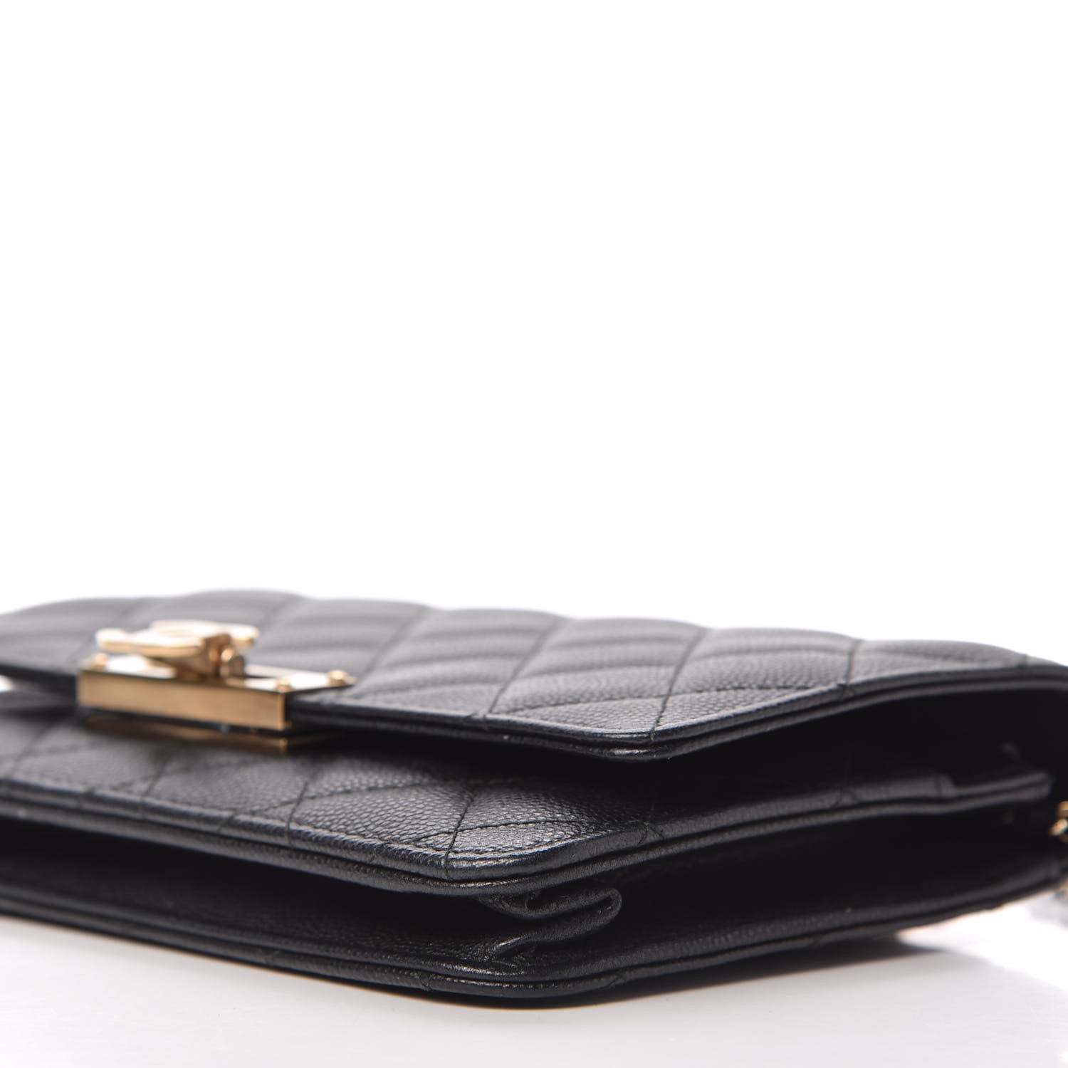 Chanel Caviar Quilted Golden Class Wallet On Chain WOC Black 7 of 12