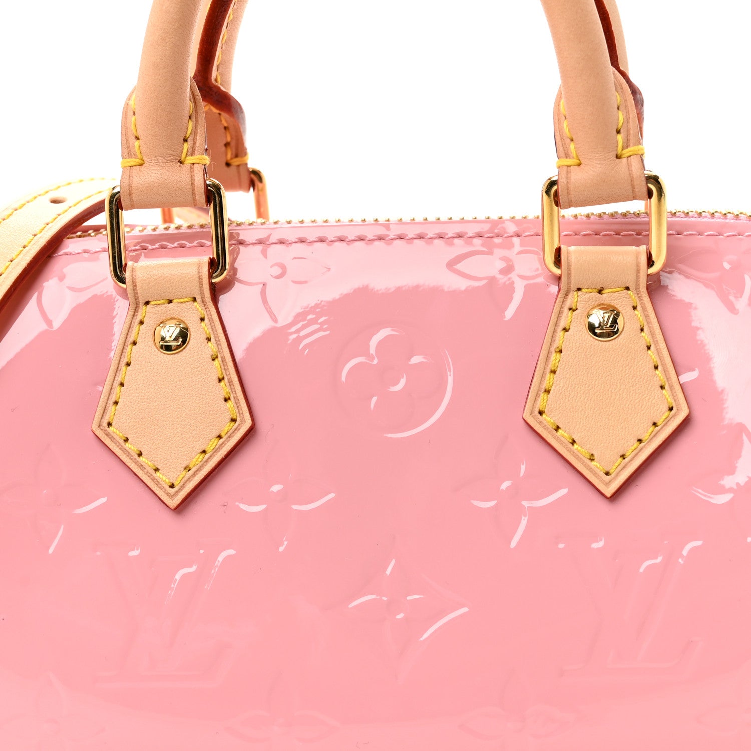 Louis Vuitton Vernis Monogram Nano Speedy Mochi Pink 7 of 9