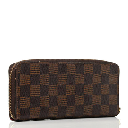 Louis Vuitton Damier Ebene Clemence Wallet Cherry 2 of 3