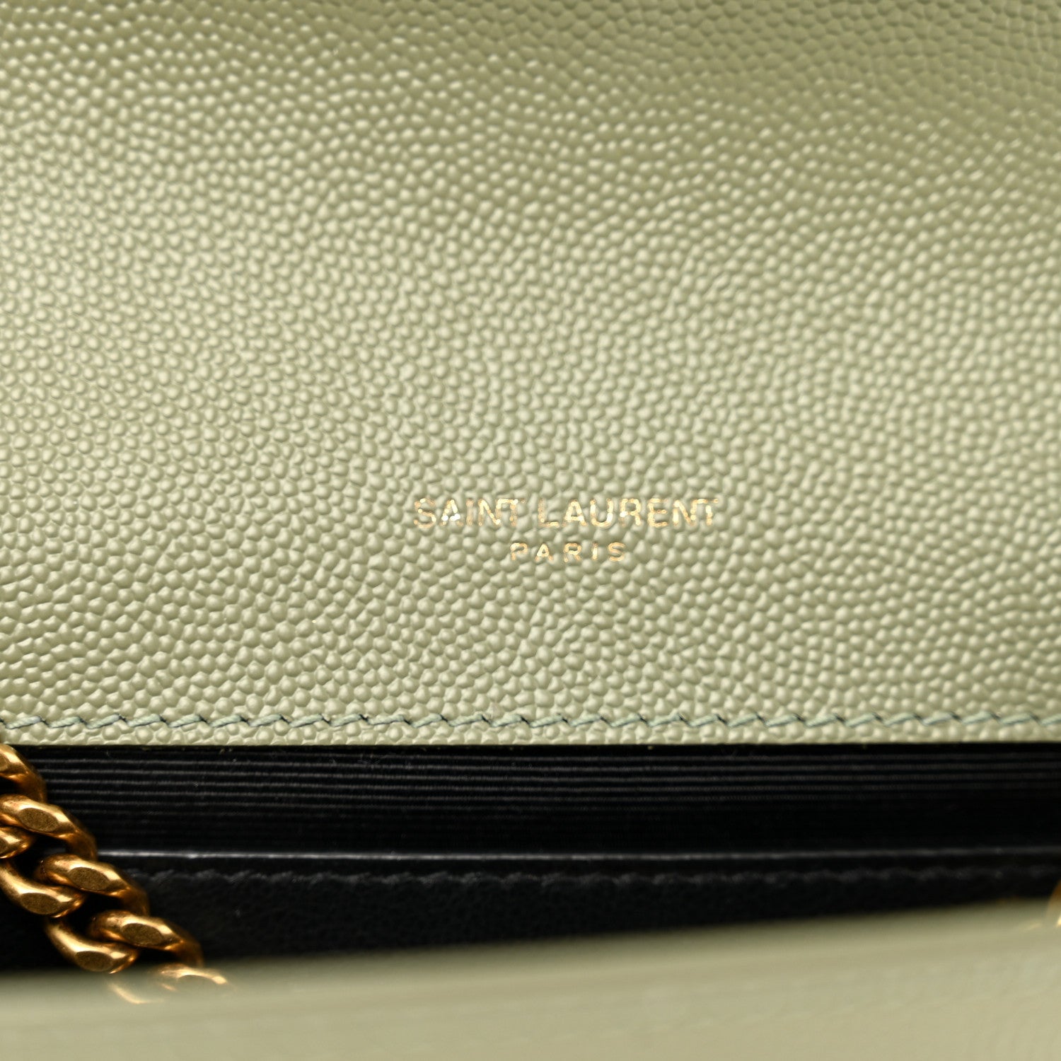 Saint Laurent Grain De Poudre Small Monogram Kate Satchel Light Sage 8 of 10