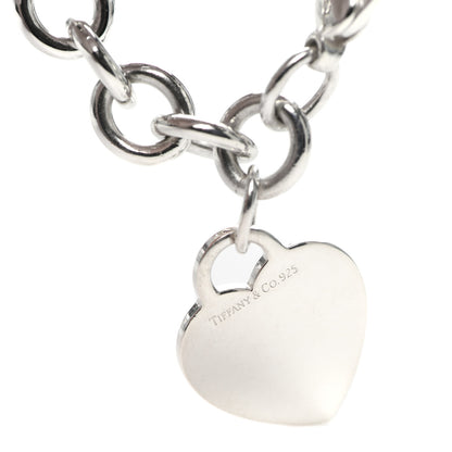 Tiffany Sterling Silver Heart Tag Charm Bracelet 5 of 5