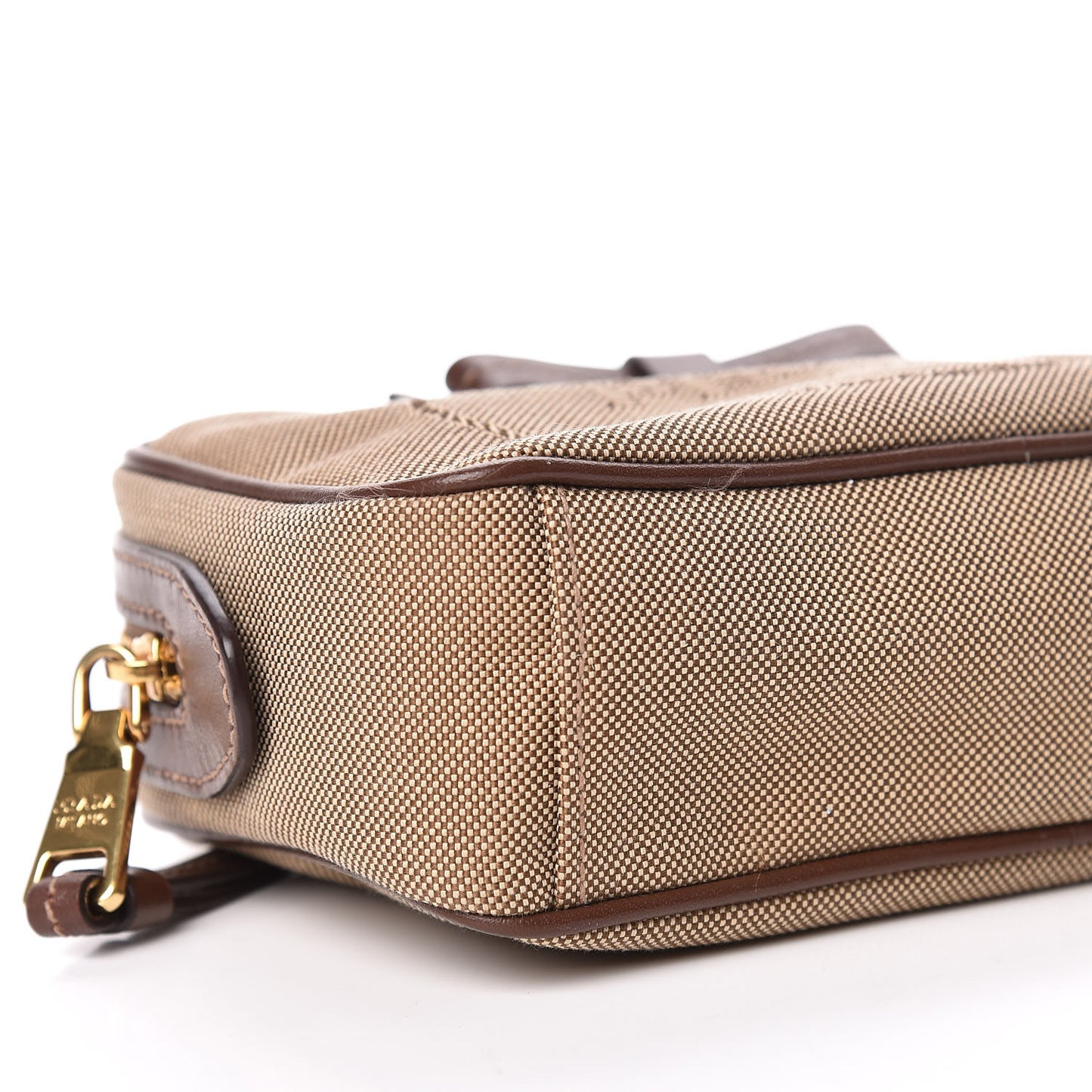 Jacquard Logo Contenitore Wristlet Corda Bruciato
