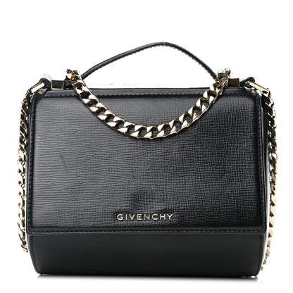 Givenchy Textured Calfskin Mini Pandora Box Chain Crossbody Bag Black 1 of 5