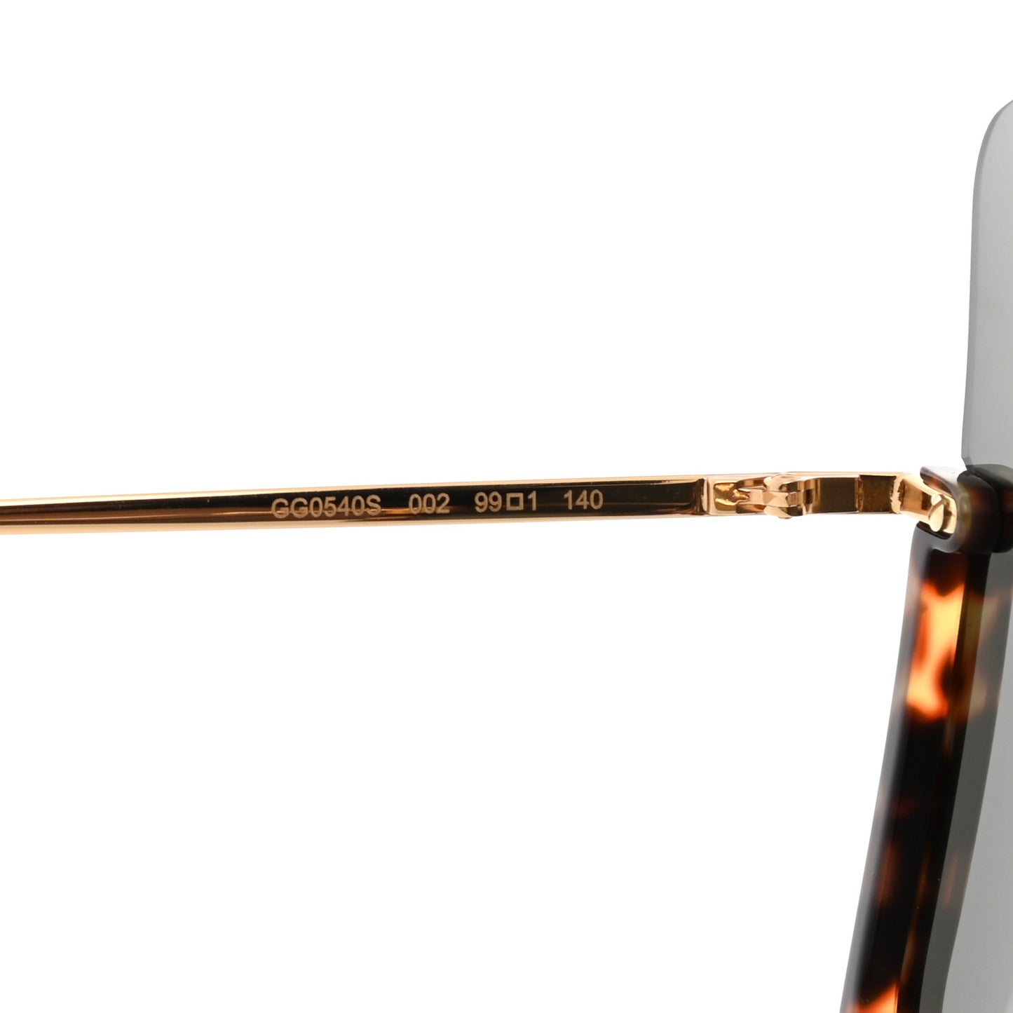 Acetate Oversized Aviator Sunglasses GG0540S Tortoise