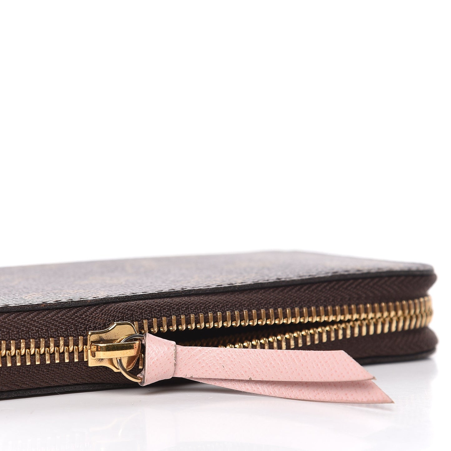 Monogram Clemence Wallet Rose Ballerine