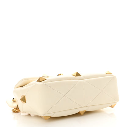 Valentino Garavani Nappa Medium Roman Stud Shoulder Bag Ivory 4 of 11