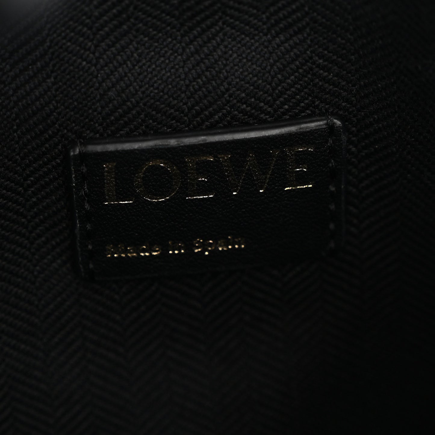Jacquard Anagram Calfskin Medium Cubi Bag Anthracite Black
