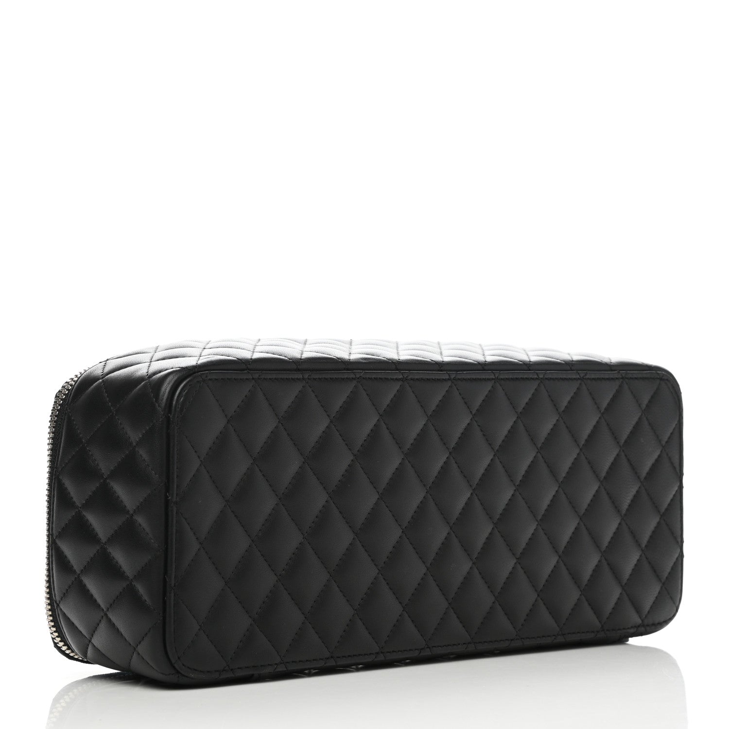 Chanel Lambskin Quilted Large Jewelry Case Black 4 of 8