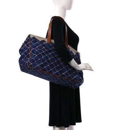 Bottega Veneta Natural Linen Calfskin Tote White Rope 2 of 23