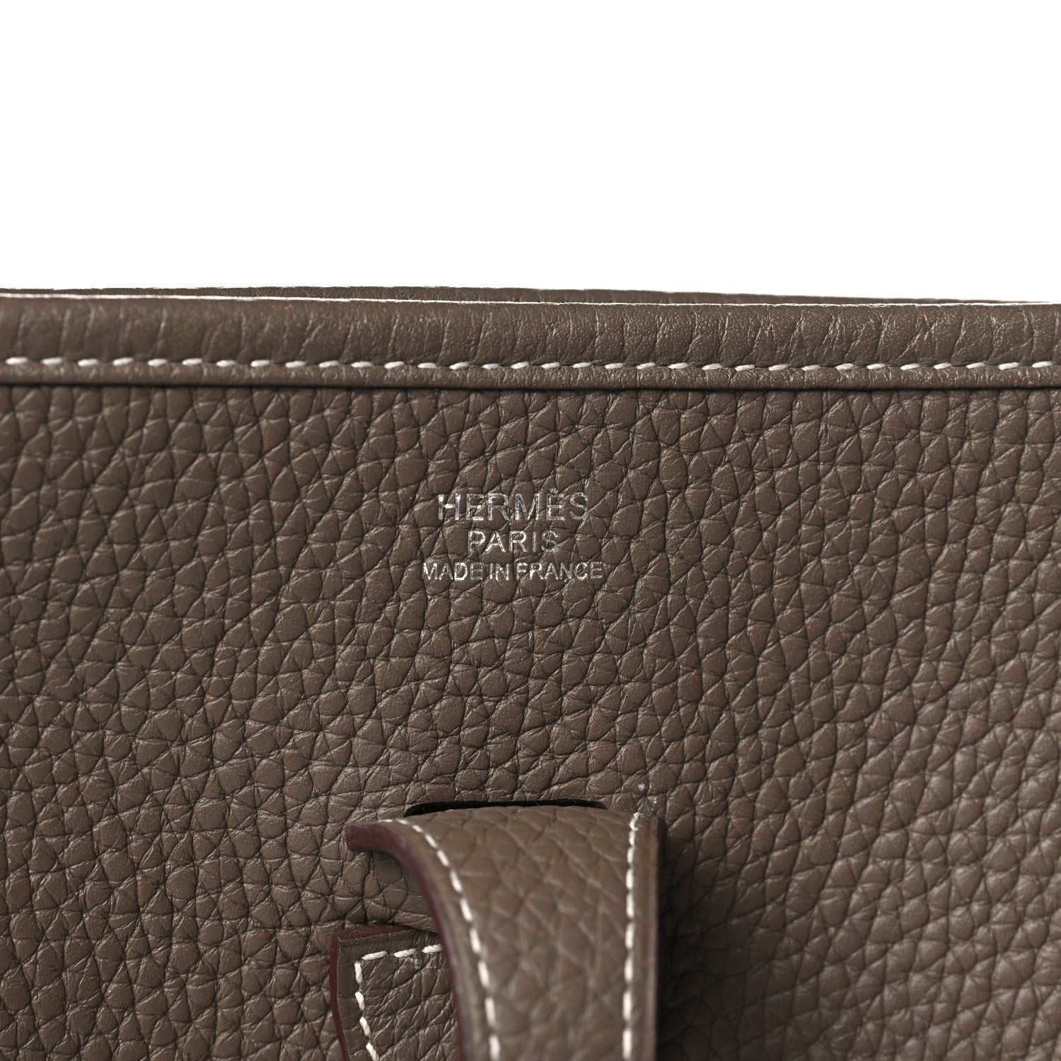 Hermes Taurillon Clemence Evelyne III PM Etoupe 7 of 10
