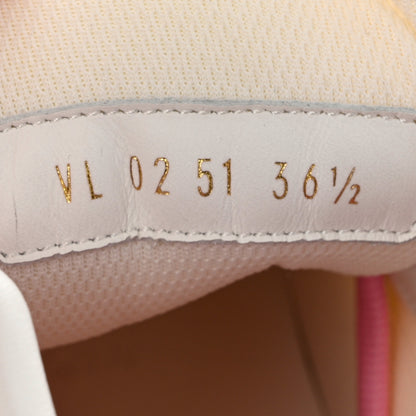 Louis Vuitton Canvas Monogram LV Squad Sneaker Boots 36.5 White Pink 6 of 8