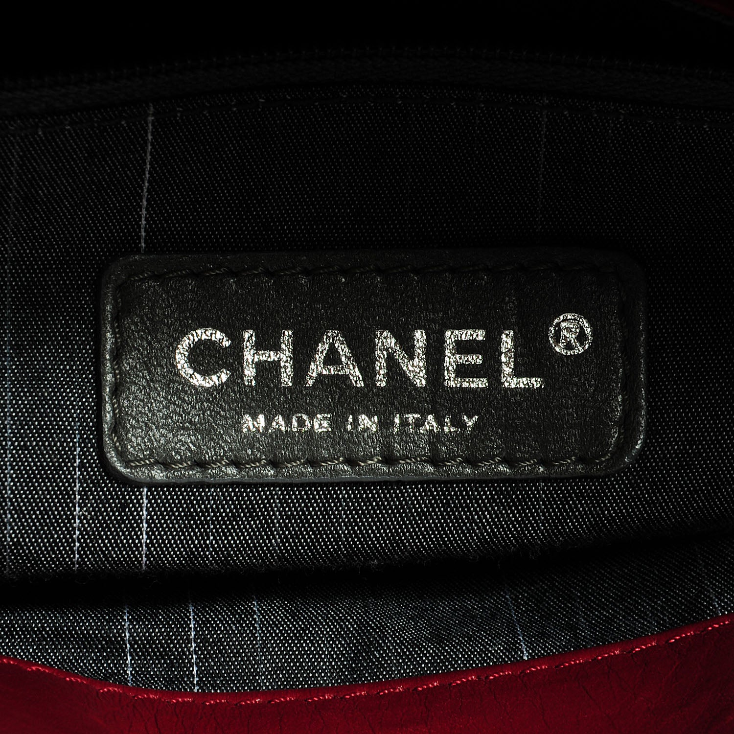 Chanel Lambskin In and Out Tote Red 6 of 7