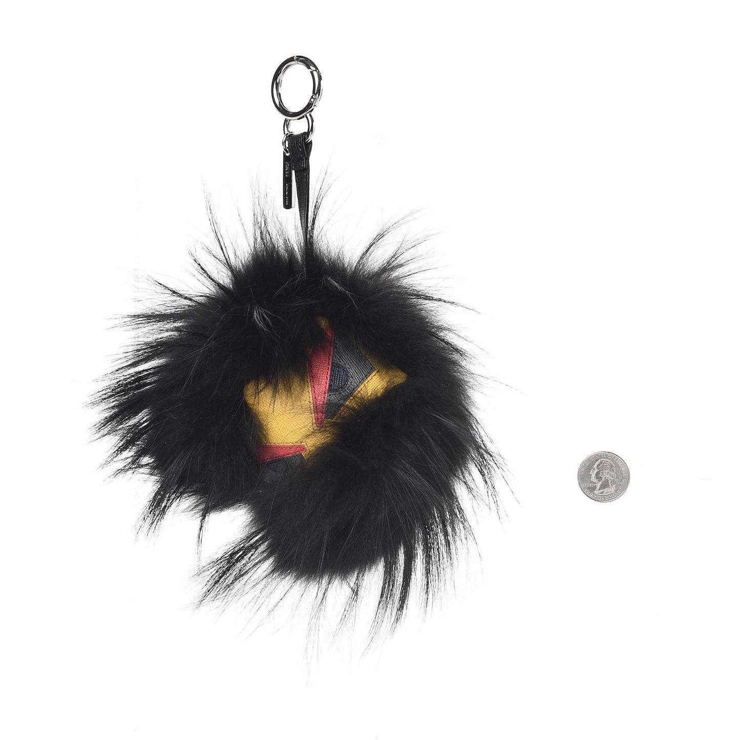 Mink Fur Furyou Monster Bag Bug Charm Black