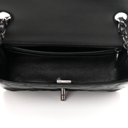 Chanel Lambskin Quilted Mini Rectangular Flap So Black 5 of 11