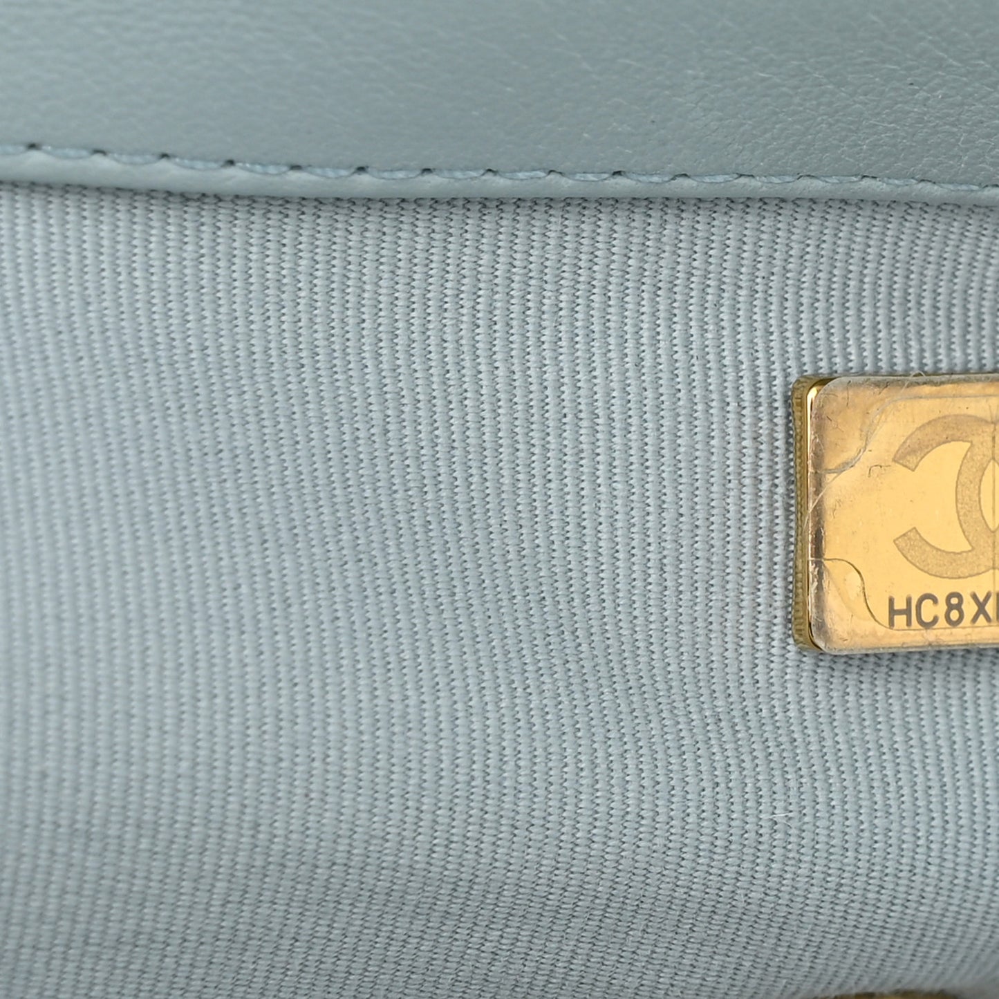 Lambskin Quilted Medium Chanel 19 Flap Light Blue