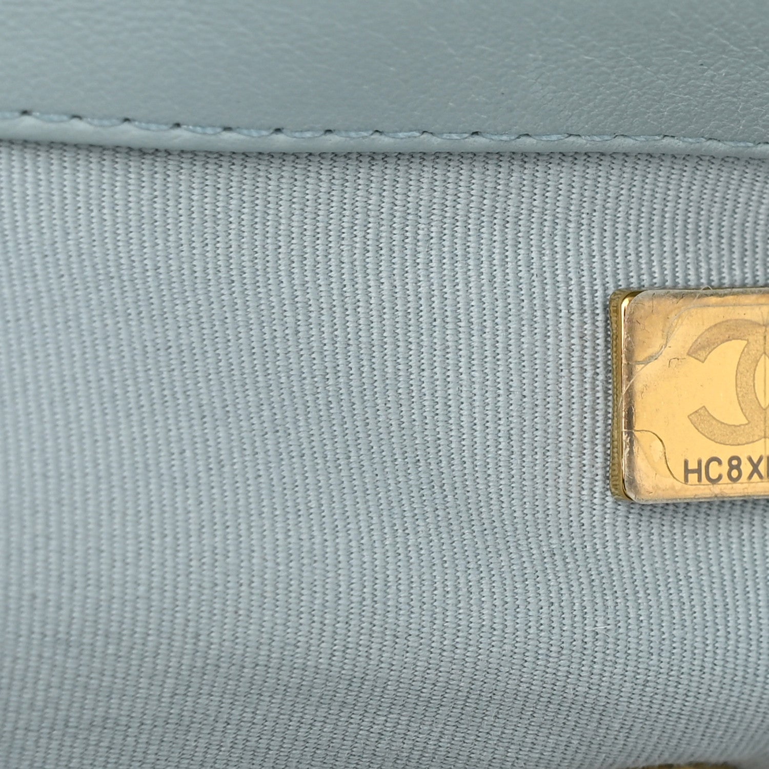 Chanel Lambskin Quilted Medium Chanel 19 Flap Light Blue 7 of 10