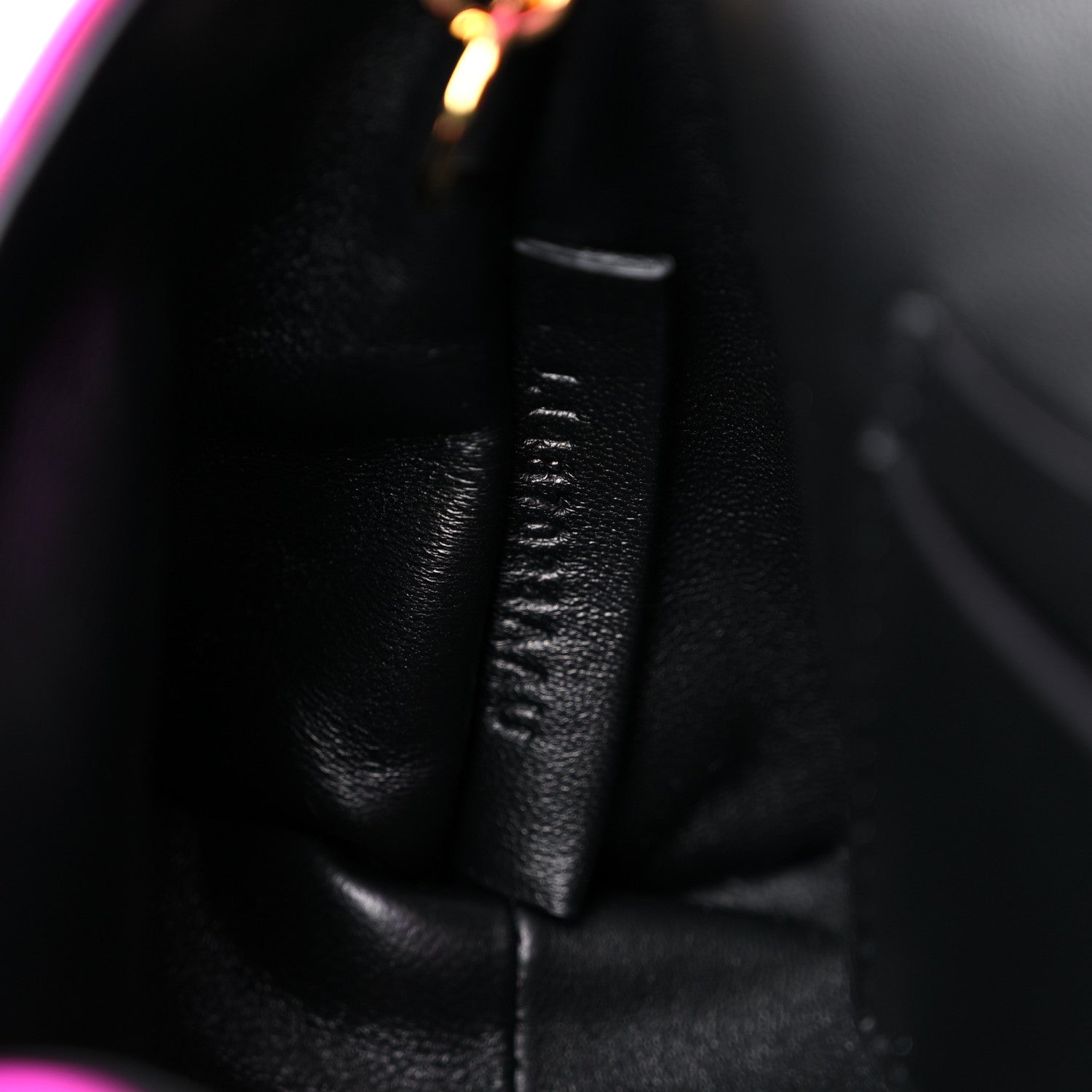 Tom Ford Satin Mini Label Chain Shoulder Bag Hot Pink 7 of 10