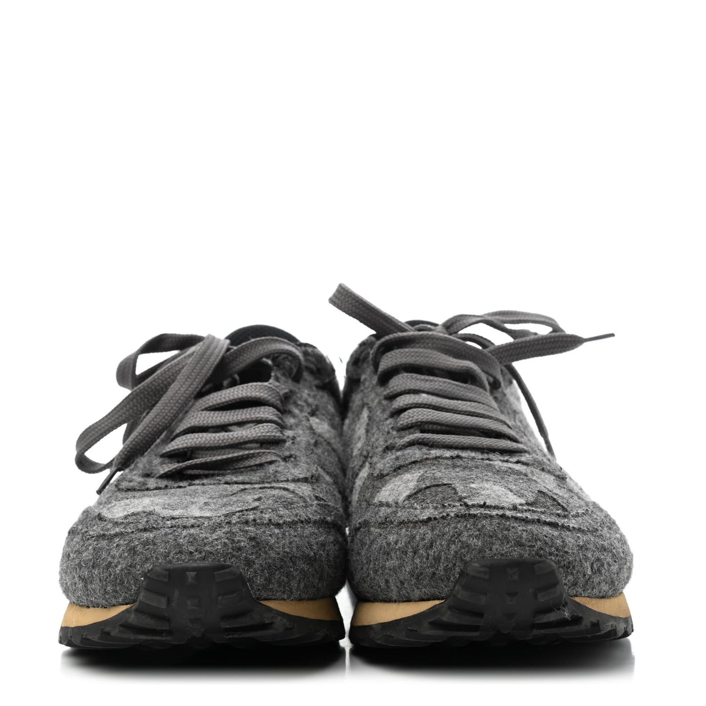Felt Nappa Camouflage Mens Rockrunner Sneakers 41.5 Grey Green