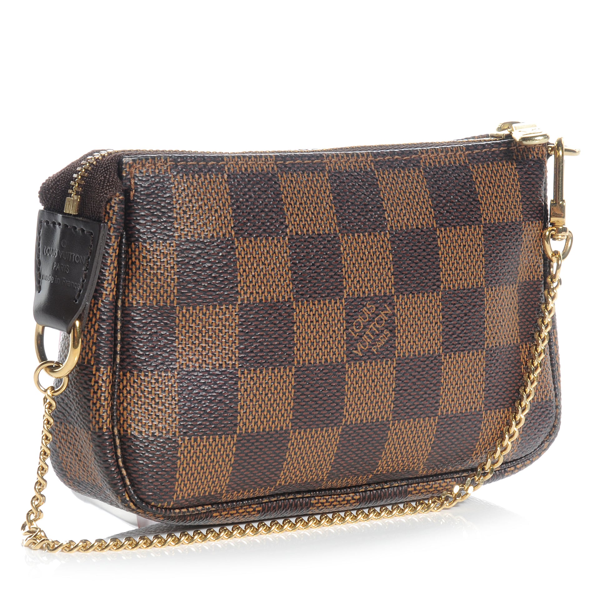 Louis Vuitton Damier Ebene Mini Pochette Accessories Bag 3 of 7