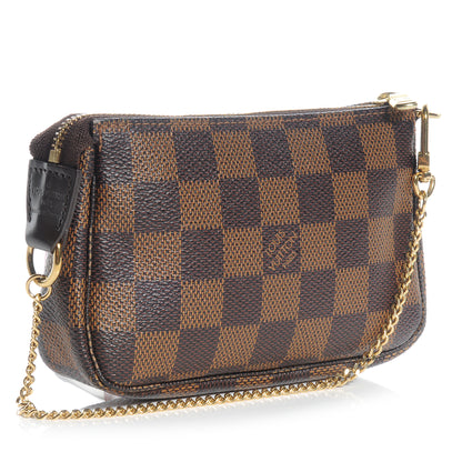 Louis Vuitton Damier Ebene Mini Pochette Accessories Bag 3 of 7