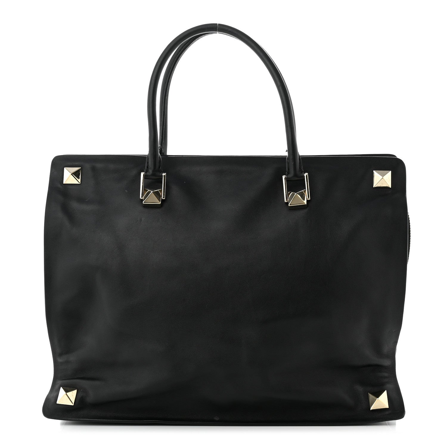 Valentino Garavani Vitello Macro Rockstud Runway Tote Black 1 of 15